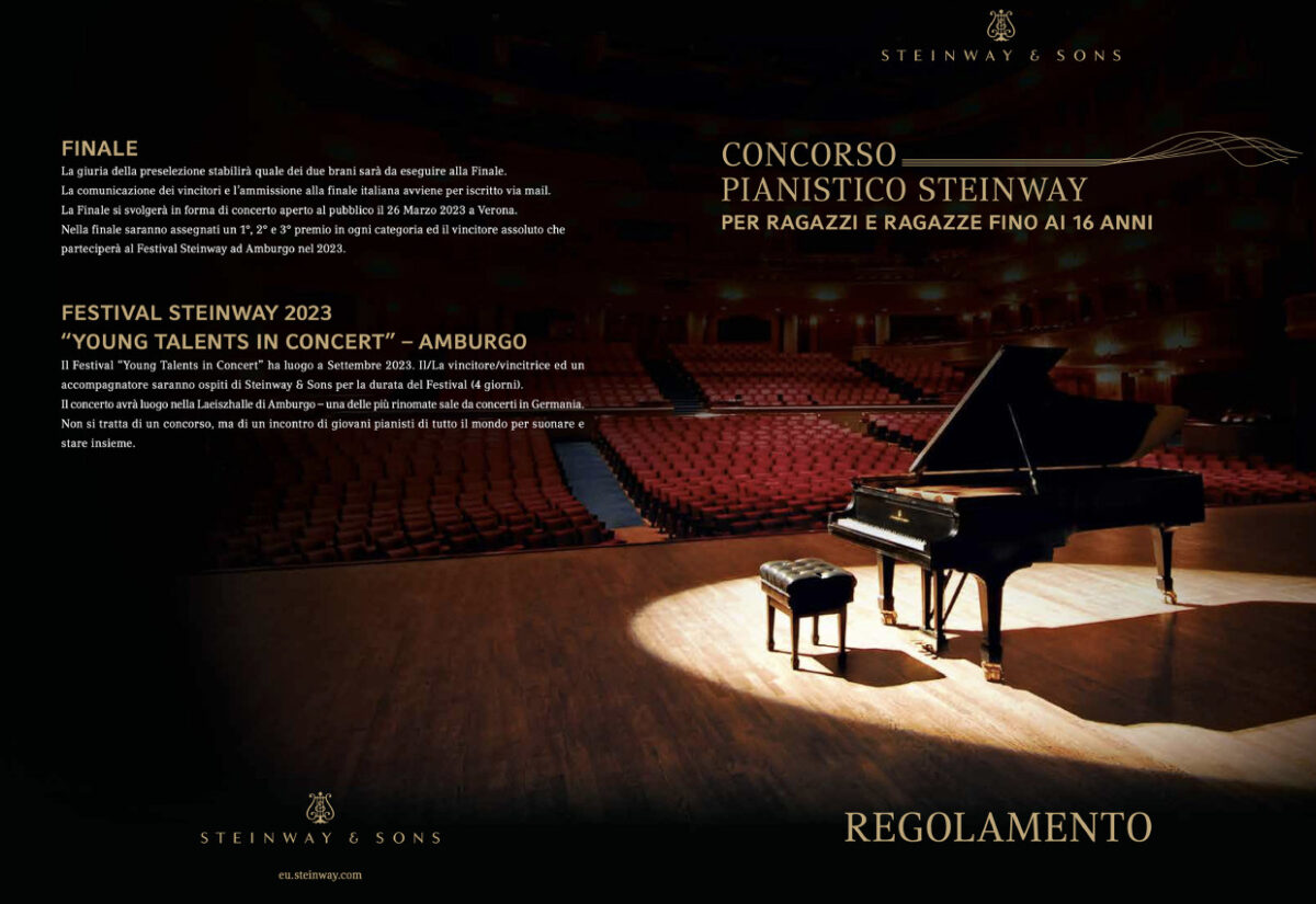 Concorso pianistico Steiway per giovani talenti